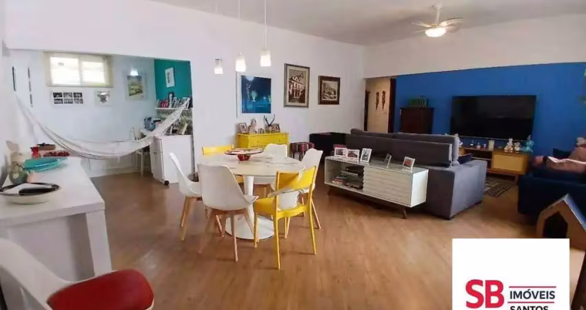 Apartamento com 2 dormitórios à venda, 146 m² por r$ 890.000,00 - gonzaga - santos/sp
