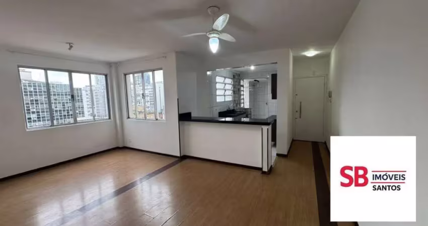 Apartamento com 2 dormitórios à venda, 86 m² por r$ 490.000 - gonzaga - santos/sp