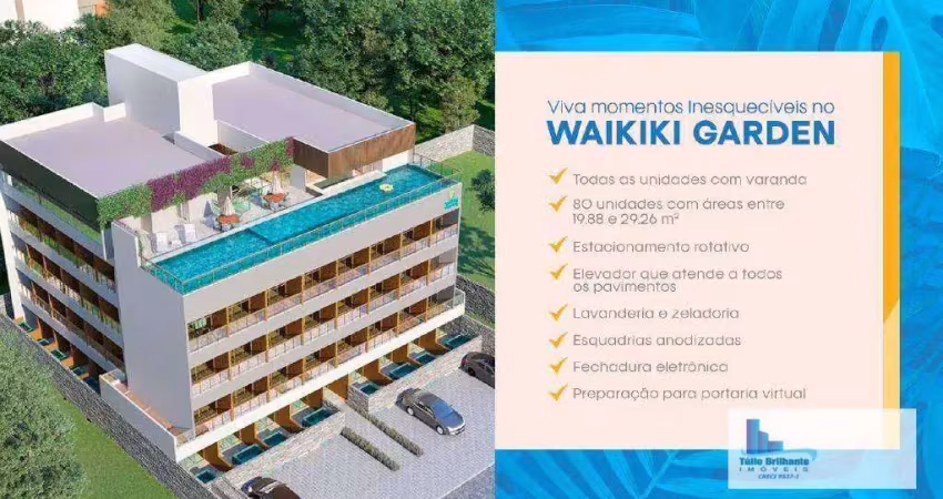 Flat com 1 dormitório à venda, 25 m² por r$ 300.000,00 - porto de galinhas - ipojuca/pe