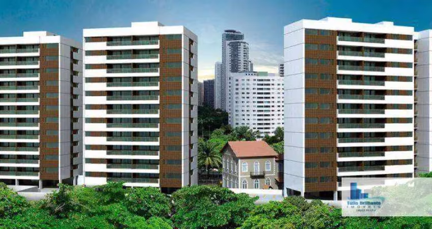 Apartamento com 4 dormitórios à venda, 146 m² por r$ 1.231.559,10 - poço - recife/pe