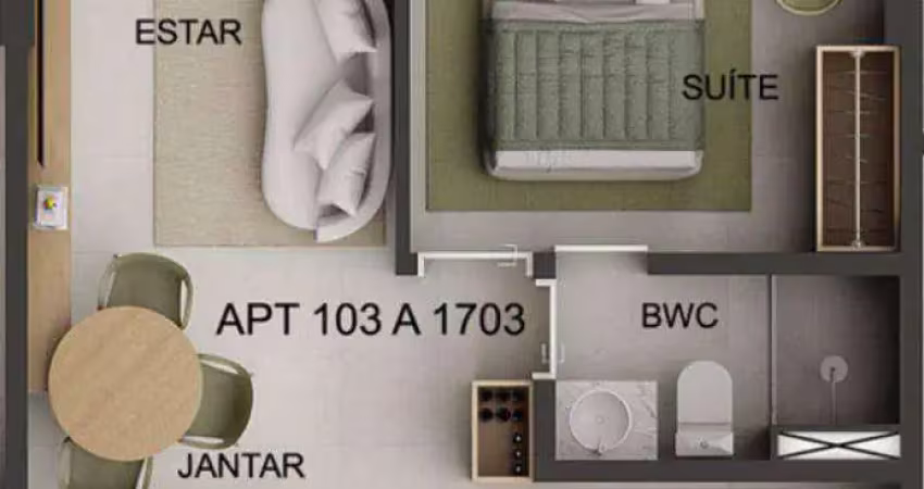 Apartamento com 1 dormitório à venda, 32 m² por r$ 216.300,00 - campo grande - recife/pe