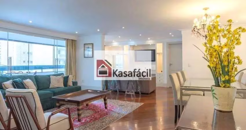 Amplo apartamento mobiliado, para locação, moema pássaros.
