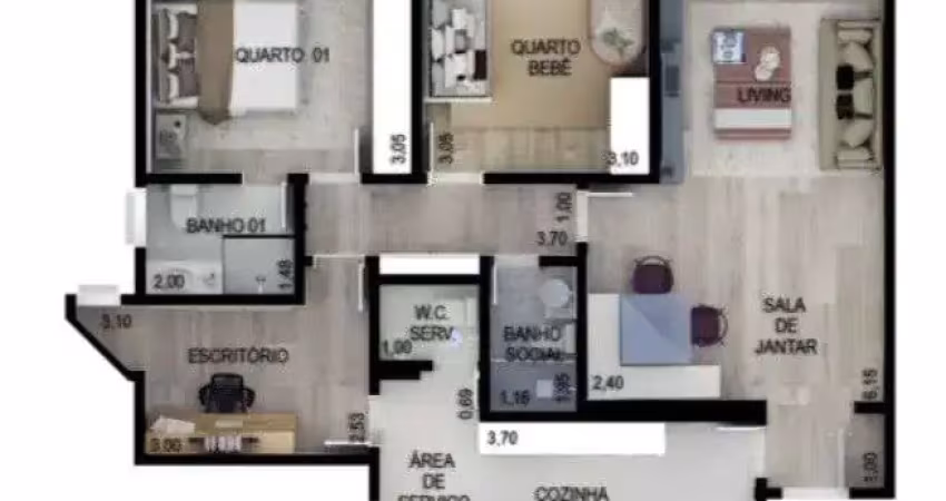 Condomínio edifício daumier e sisley - apartamento em condominio clube em moema