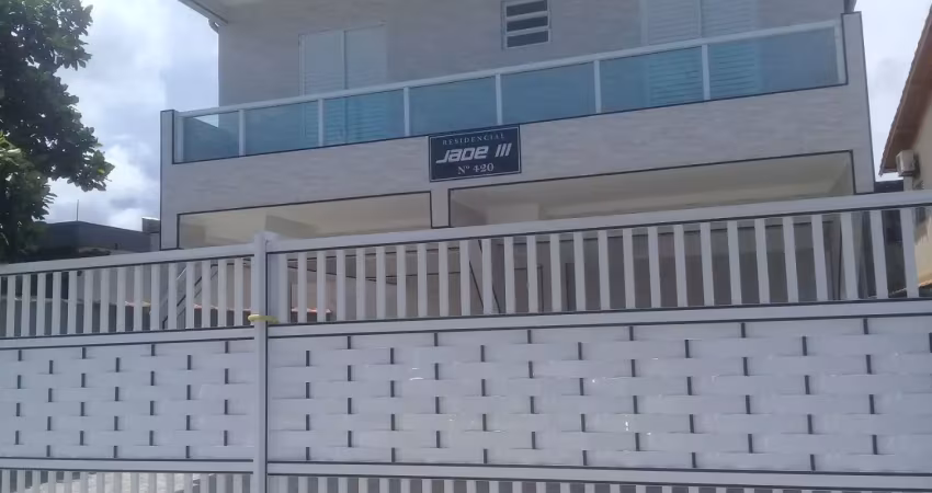 Sobrado em condomínio para locação em praia grande-sp, no balneário esmeralda: 2 quartos, 1 banheiro, 1 vaga, 60m².