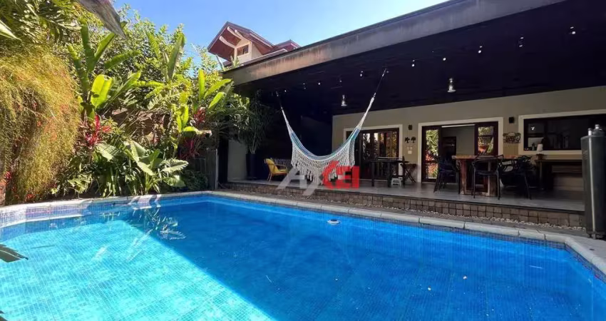 Casa com 4 dormitórios à venda, 330 m²  - pqe res aquarius - são josé dos campos/sp