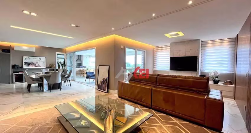 Apartamento com 4 suítes - mobiliado - à venda, 278 m² - jardim aquarius - são josé dos campos/sp