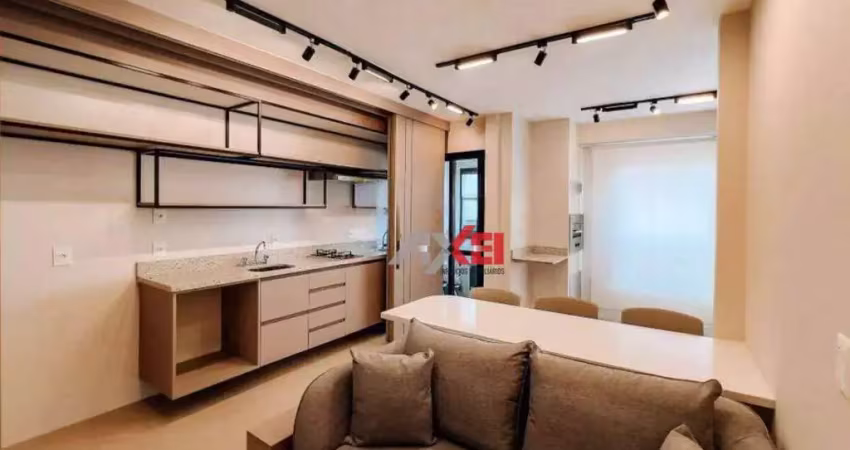 Apartamento com 1 dormitório para alugar, 45 m² - vila adyana - são josé dos campos/sp