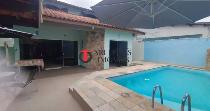 Super casa 3 dormitórios, lado praia, piscina - itanhaem