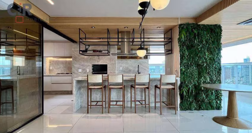 Apartamento com 2 dormitórios para alugar, 200 m² por r$ 16.660,00/mês - setor marista - goiânia/go