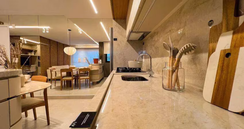 Apartamento com 3 dormitórios à venda, 77 m² por r$ 846.592,00 - setor marista - goiânia/go