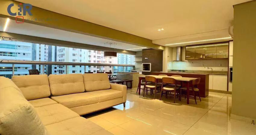 Apartamento com 3 dormitórios para alugar, 154 m² por r$ 10.500,00/mês - alto da glória - goiânia/go