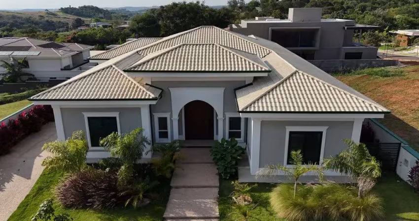 Magnífica casa em estilo neo colonial no condomínio pedra alta, campinas