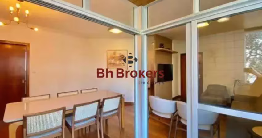 Apartamento mobiliado com 4 quartos para locação na savassi.