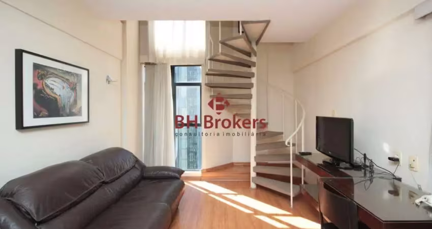 Apartamento mobiliado 1 quarto duplex no bairro savassi!
