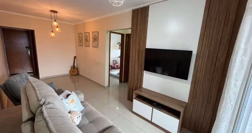 Apartamento mobiliado e com varanda gourmet no boqueirão - praia grande