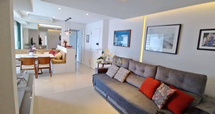 Apartamento com 3 quartos, 2 suítes e 2 vagas no forte - praia grande