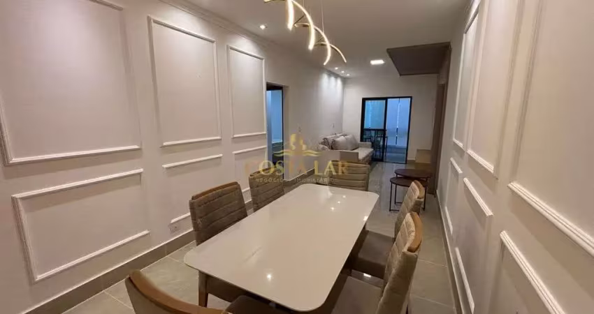 Apartamento 2 quartos no canto do forte em praia grande. reformado, mobiliado!