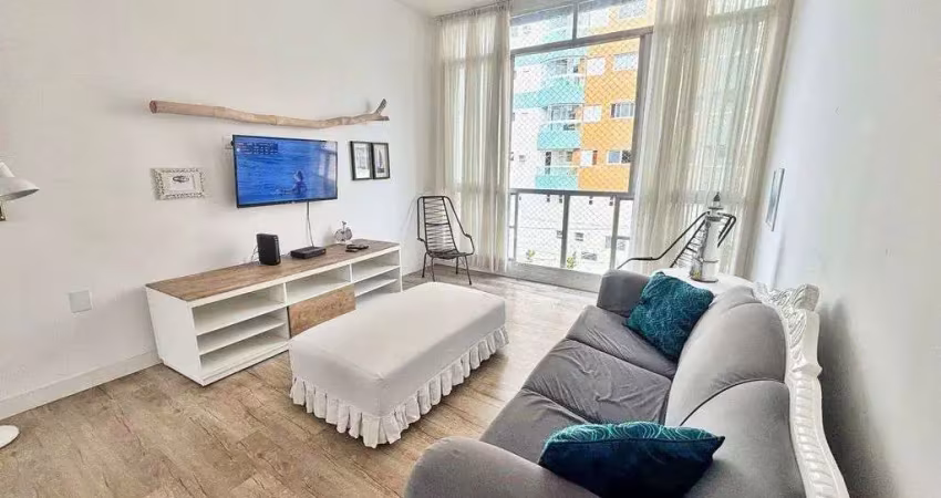 Apartamento mobiliado com vista para o mar na guilhermina - praia grande
