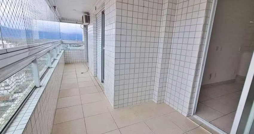 Apartamento com sacada gourmet e 2 quartos - guilhermina - praia grande