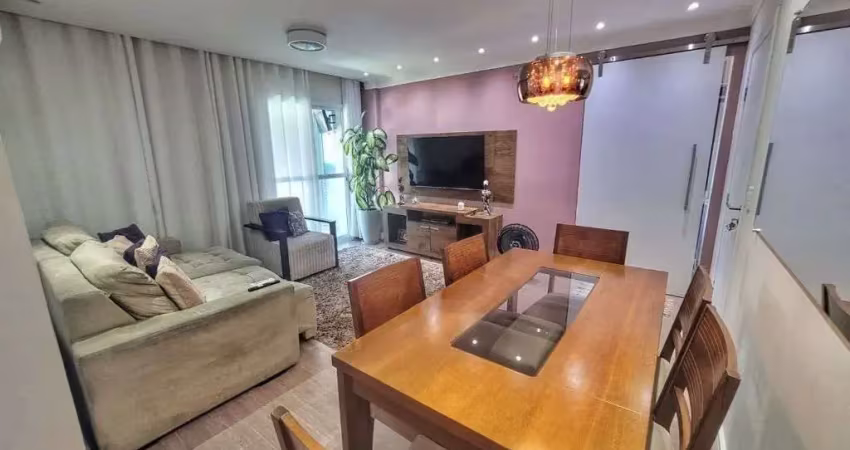 Apartamento à venda com suíte e sacada gourmet na guilhermina - praia grande