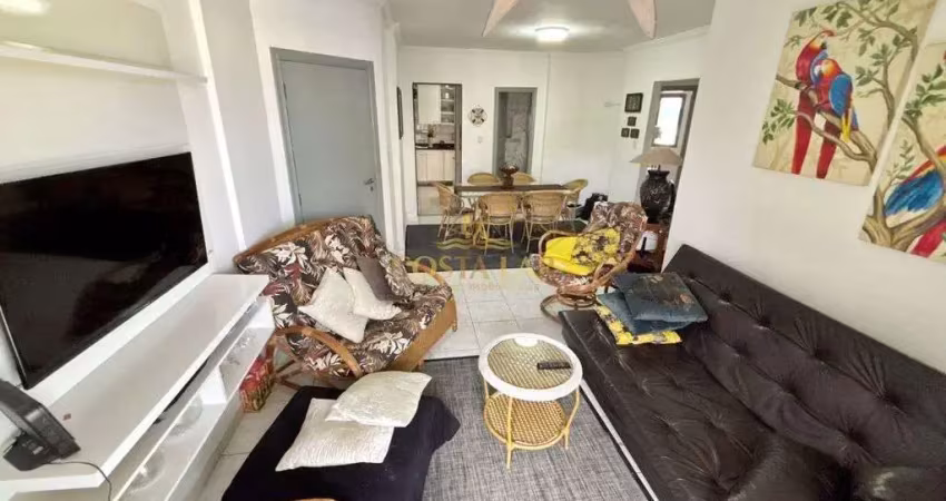 Apartamento com 3 quartos, vista mar e 2 vagas na aviação - praia grande