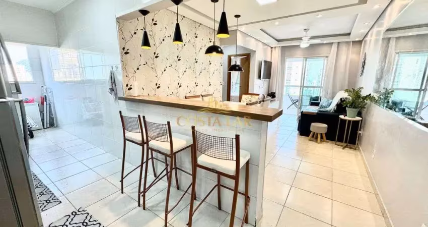 Apartamento bem localizado, 2 quartos na guilhermina - praia grande - r$ 480.000