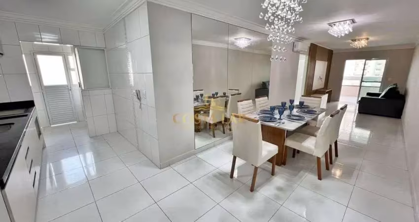 Apartamento mobiliado, 3 quartos, 2 vagas - boqueirão - praia grande- r$ 950.000