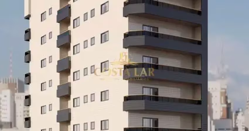 Apartamento em construção no forte - praia grande. 2 quartos, 1 suíte, 1 vaga!