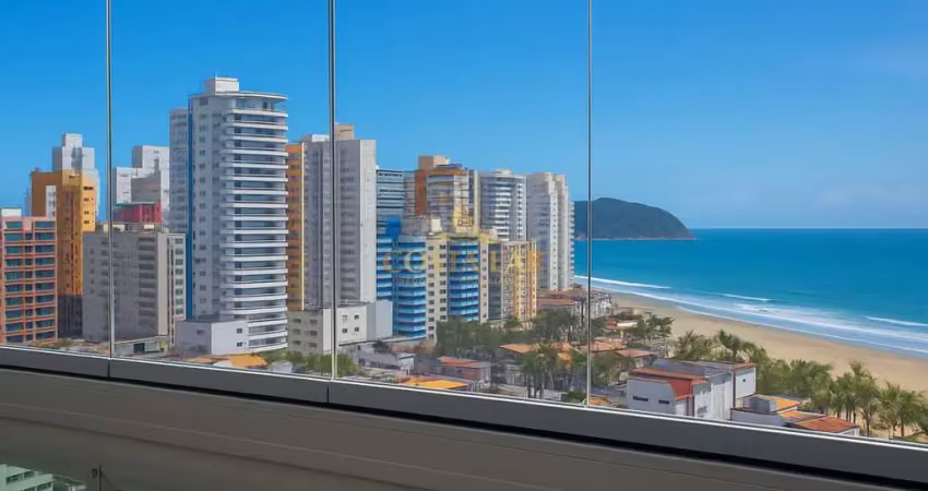 Apartamento alto padrão com 2 quartos, 97m² úteis no forte em praia grande - sp