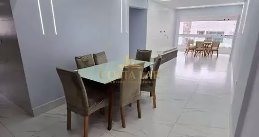Apartamento à venda alto padrão na aviação em praia grande com vista para o mar
