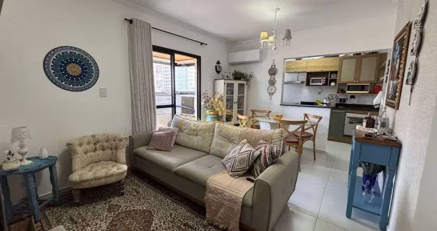 Apartamento planejado com 2 quartos, 1 suíte, 1 vaga - forte - praia grande