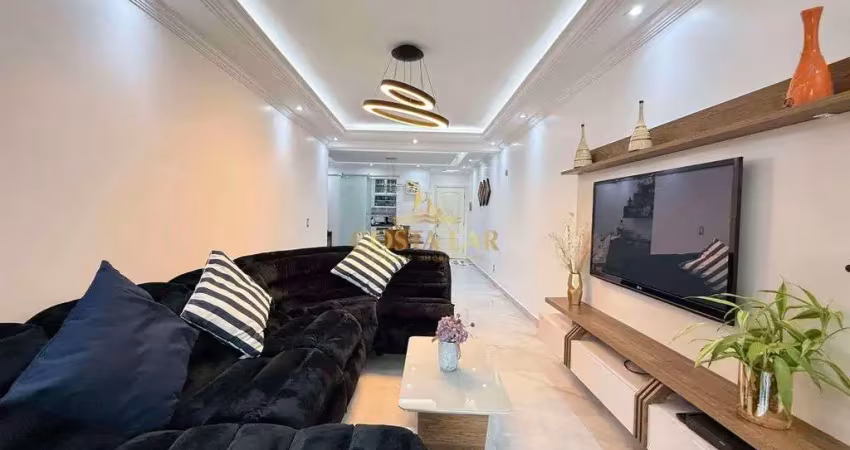 Apartamento 3 quartos, varanda gourmet - guilhermina, praia grande r$ 895.000