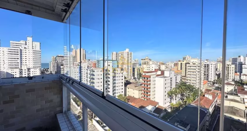 À venda apartamento na guilhermina 3 dormitórios, vista mar, praia grande - sp