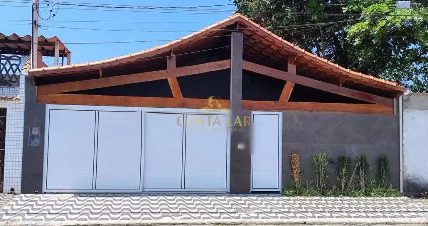 Casa isolada totalmente nova, com 4 quartos na vila tupi - praia grande