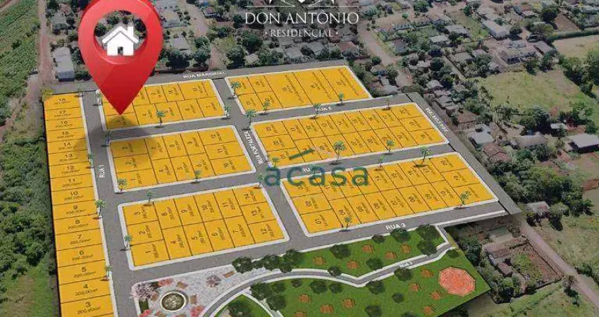 Lançamento loteamento don antônio residencial em lindoeste - pr