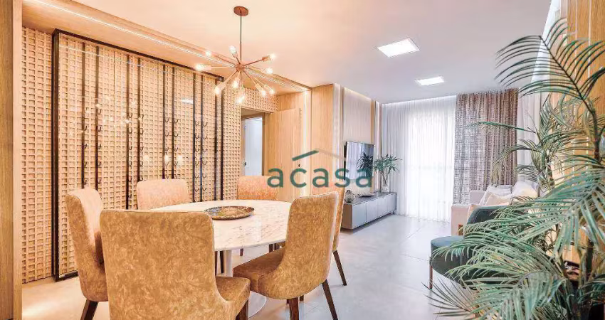 Apartamento com 1 suíte 1 dormitórios à venda, 77 m² por r$ 758.000 - neva - cascavel/pr