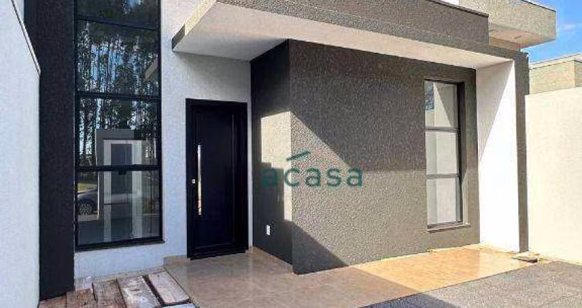 Casa com 1 suíte 2 dormitórios à venda, 90 m² por R$ 560.000 - Tropical III - Cascavel/PR