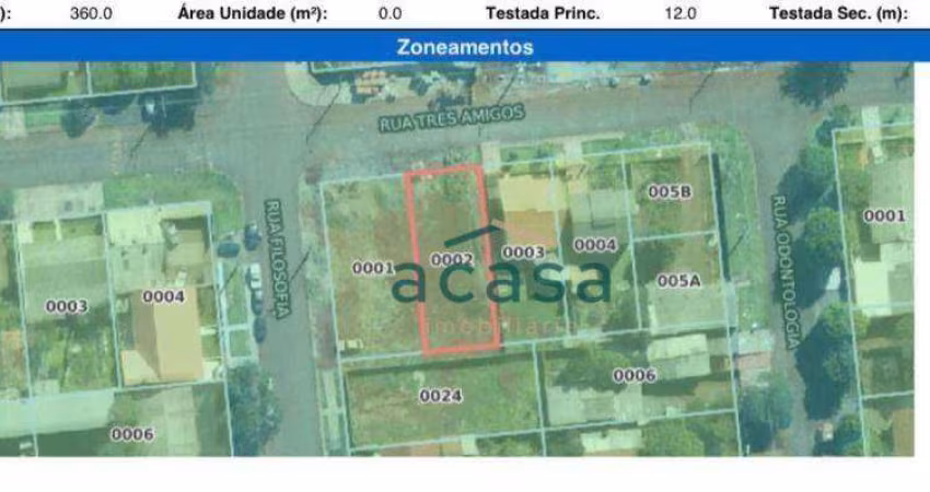 Terreno à venda, 360 m² por R$ 370.000,00 - Universitário - Cascavel/PR
