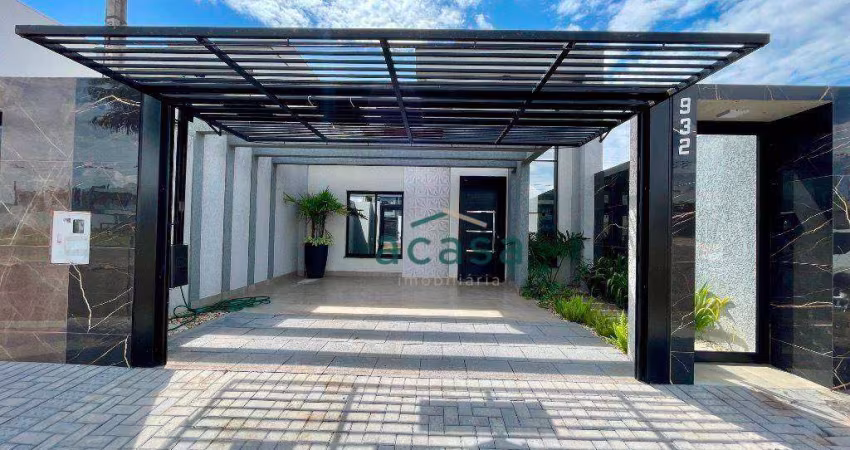 Casa com 3 dormitórios à venda, 90 m² por R$ 597.000,00 - Recanto tropical III - Cascavel/PR