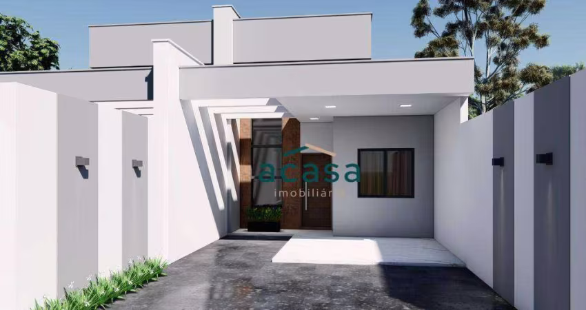 Casa com 1 suíte 2 dormitórios à venda, 107 m² - Porto Seguro - Cascavel/PR