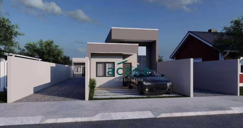 Casa com 1 suíte + 2 dormitórios à venda, 80 m² por r$ 470.000 - esmeralda - cascavel/pr