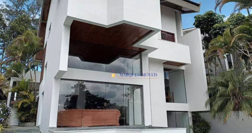 Aldeia da serra 4 suítes, 350m² - venda por r$ 2.600.000 ou aluguel por r$ 14.801/mês - morada dos pássaros - barueri/sp