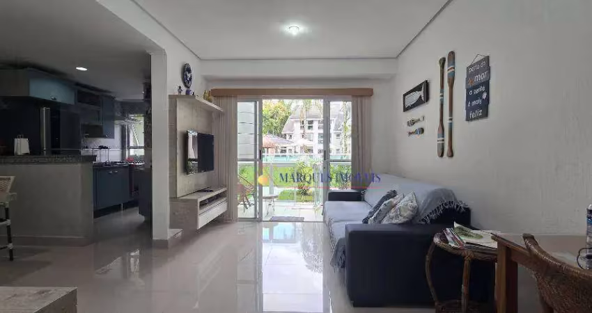 Apartamento com 1 dormitório à venda, 56 m² por r$ 900.000,00 - praia da riviera de são lourenço - bertioga/sp