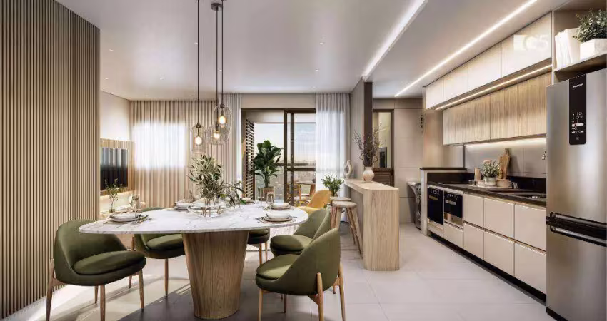 Lançamento art home - quadra construtora - apartamento com 3 dormitórios sendo 1 suíte à venda, 82 m² a partir de r$ 819.900 - centro - londrina/pr