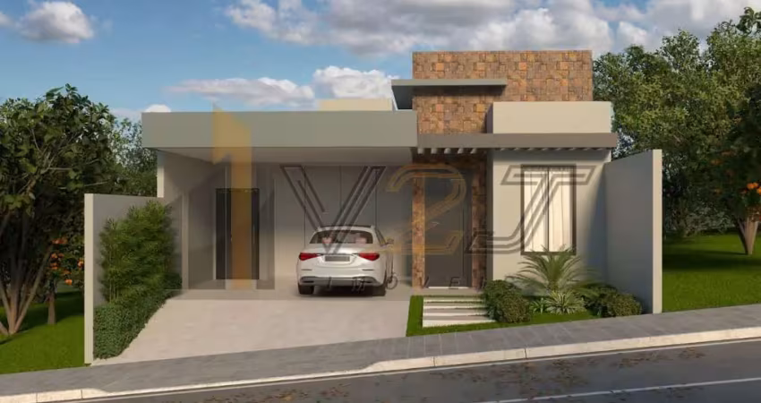 Linda casa térrea em construção a venda no pinheirinho - vinhedo/sp