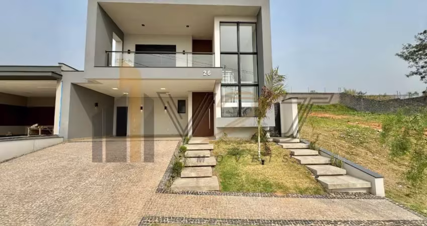 Casa sobrado nova à venda no condomínio bosque da mata em valinhos/sp
