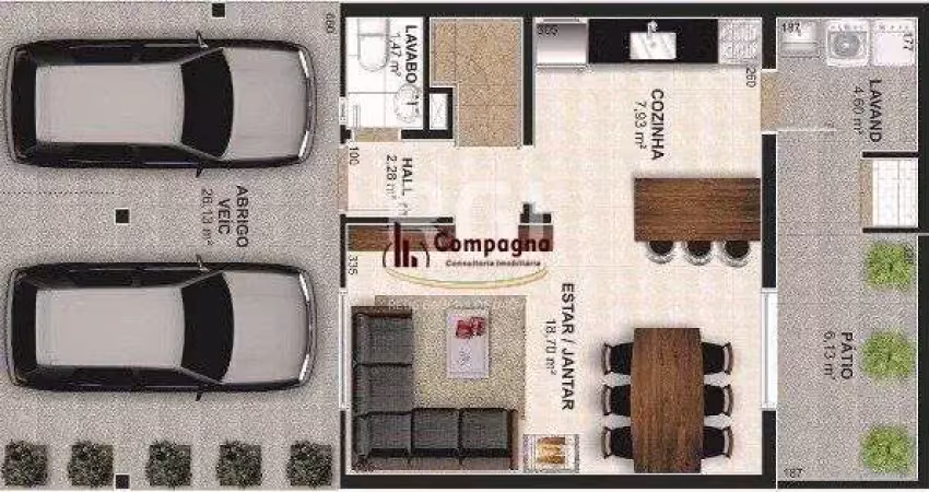 Casa condominio para venda - 133.92m², 4 dormitórios, sendo 2 suites, 2 vagas -