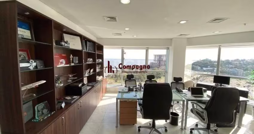 Salas comerciais no nono andar , imóvel mobiliado com 82,82 m2