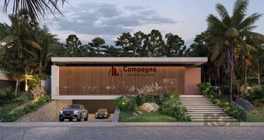 A casa conta com 434m2 de área construída, mas com um aproveitamento total dos 1
