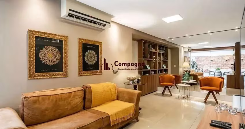 Apartamento garden com 178,5m², porteira fechada, 3 quartos, 1 suíte, vaga dupla